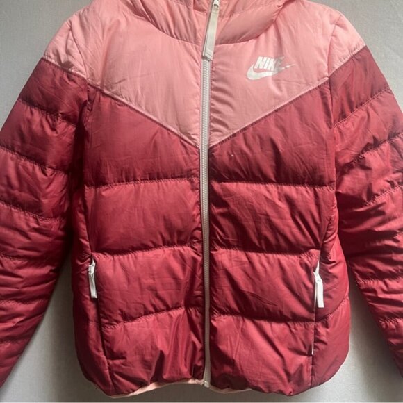 Nike reversible Windrunner hooded down fill puffer jacket Sz S - Picture 6 of 10